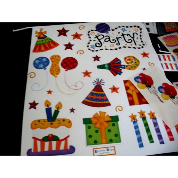 Creative Memories and more CELEBRATE Stickers (Party, Birthday,) Gr Lengths - Picture 7 of 15